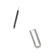 JOHN HARDY Carved Chain Hoop Earring